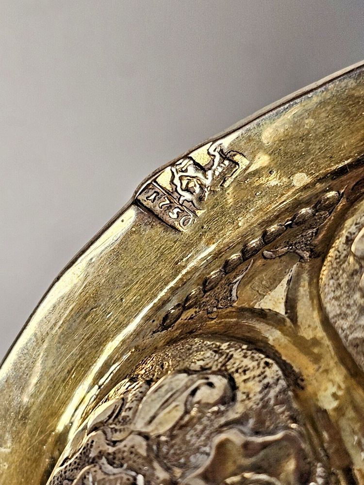 Rare Large 18C Russian Gilt Silver Chalice