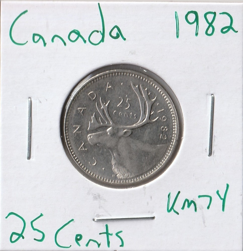 Coin Canada 25 Cents 1982 KM74