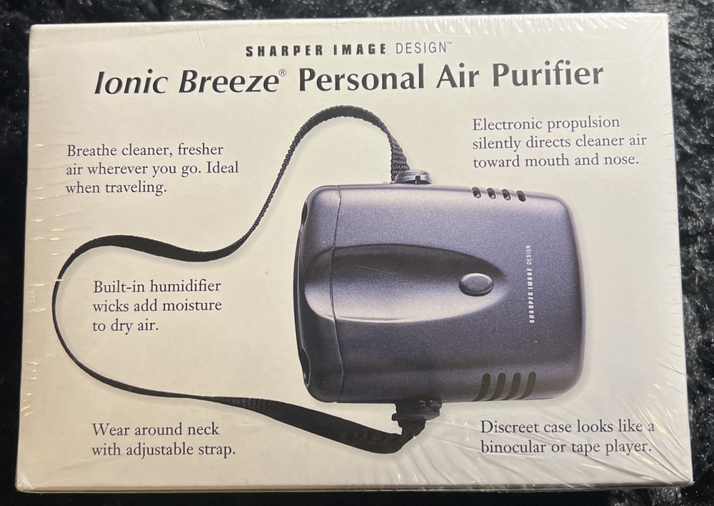 Ionic Breeze Personal Air Purifier (Discreet Compact) Sharper Image Design