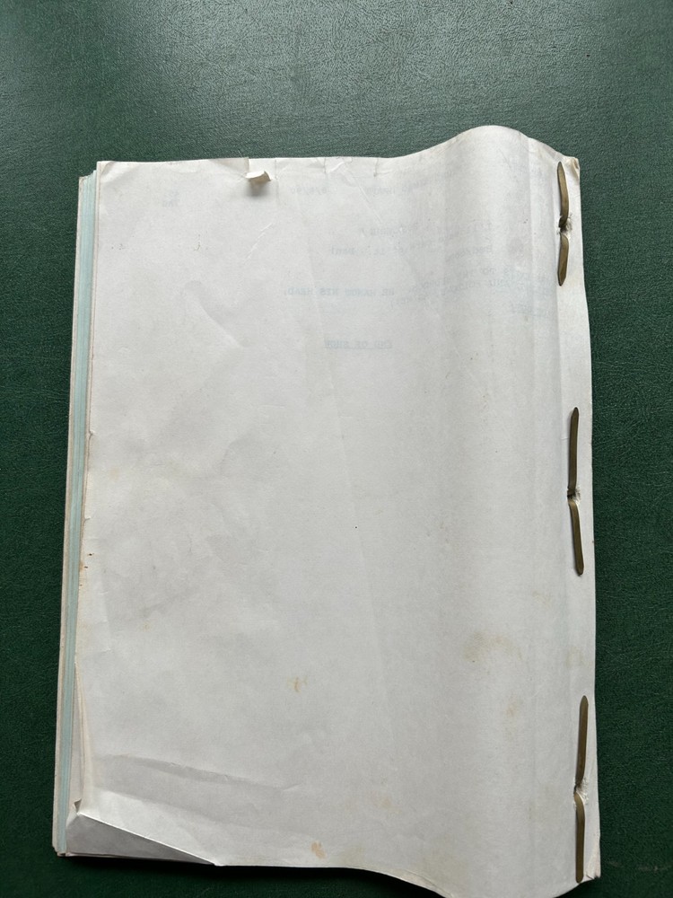 Original Roseanne TV Production Script "The Test" 1990 Final Draft