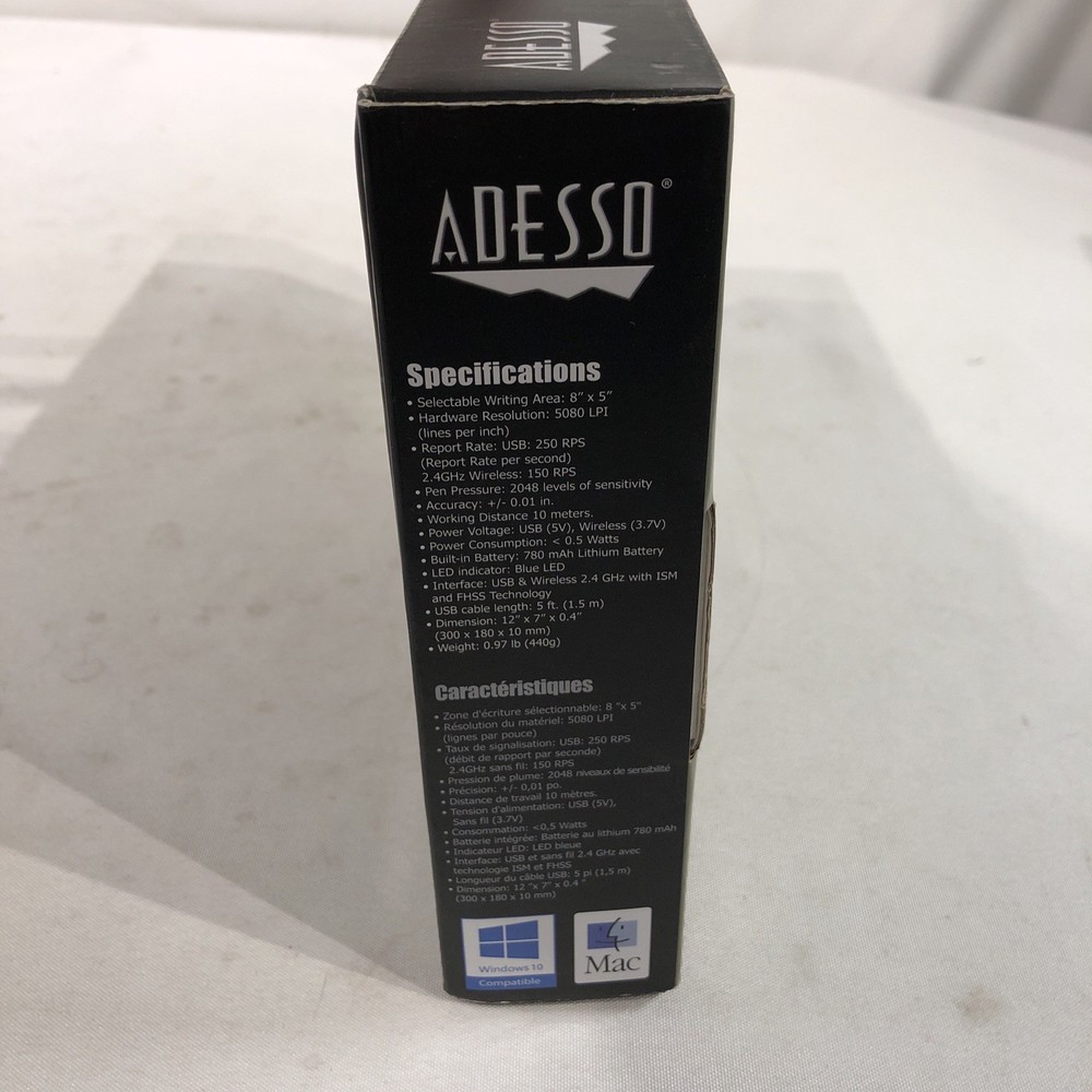 Adesso CyberTablet W9- 8"X5" Tablet- Open Box