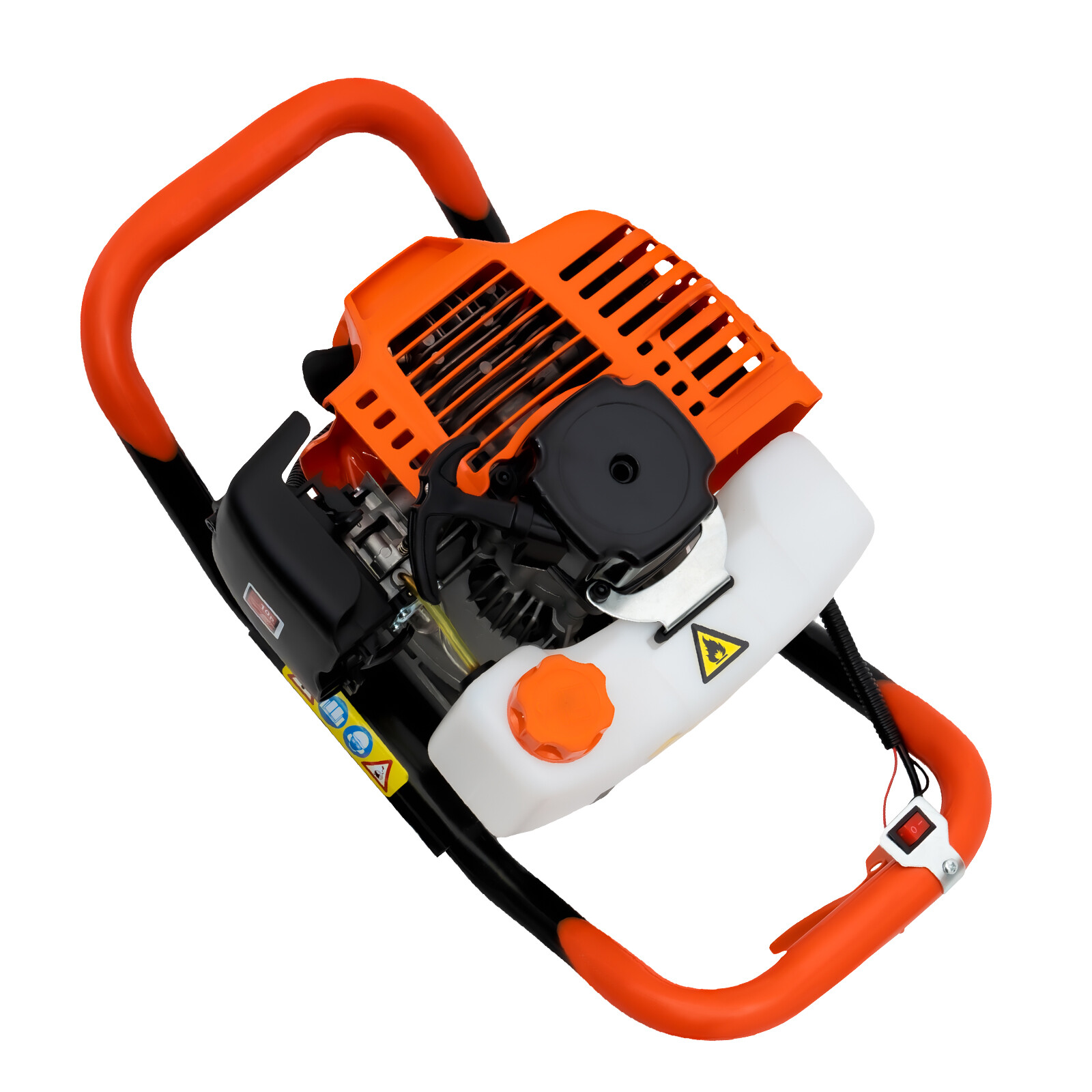 52CC Gas Powered Post Hole Digger Earth Auger with 4-8 Inch Bits