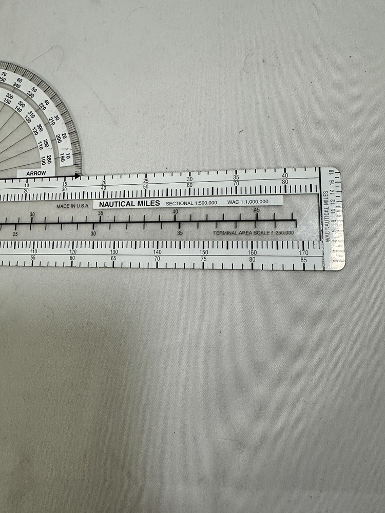 ASA CP-1LX Plotter Airplane Navigational Tool Lexan