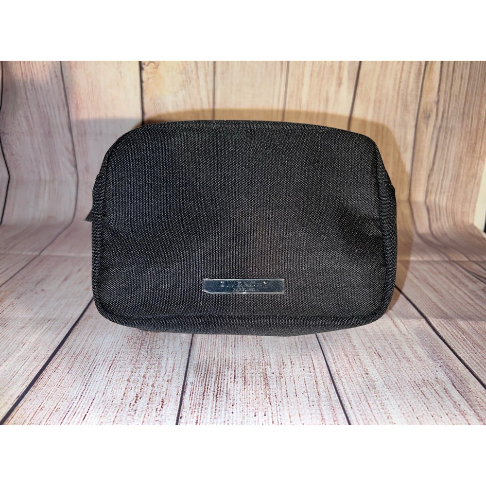 GIVENCHY Parfums Black Small Makeup Cosmetics Bag Brand NEW