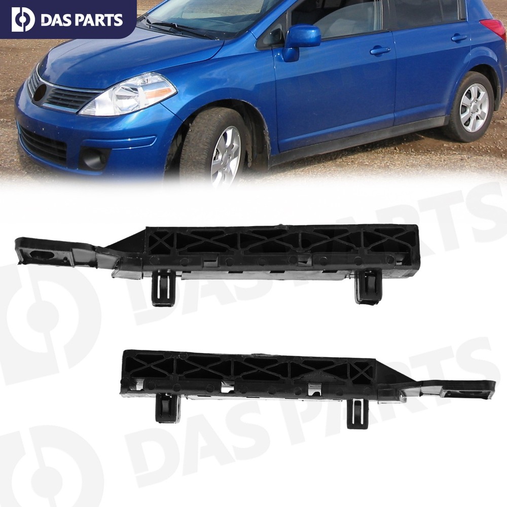 For Nissan Versa 2007-12 Bumper Bracket Retainer Front 2PC Plastic Hold Mount