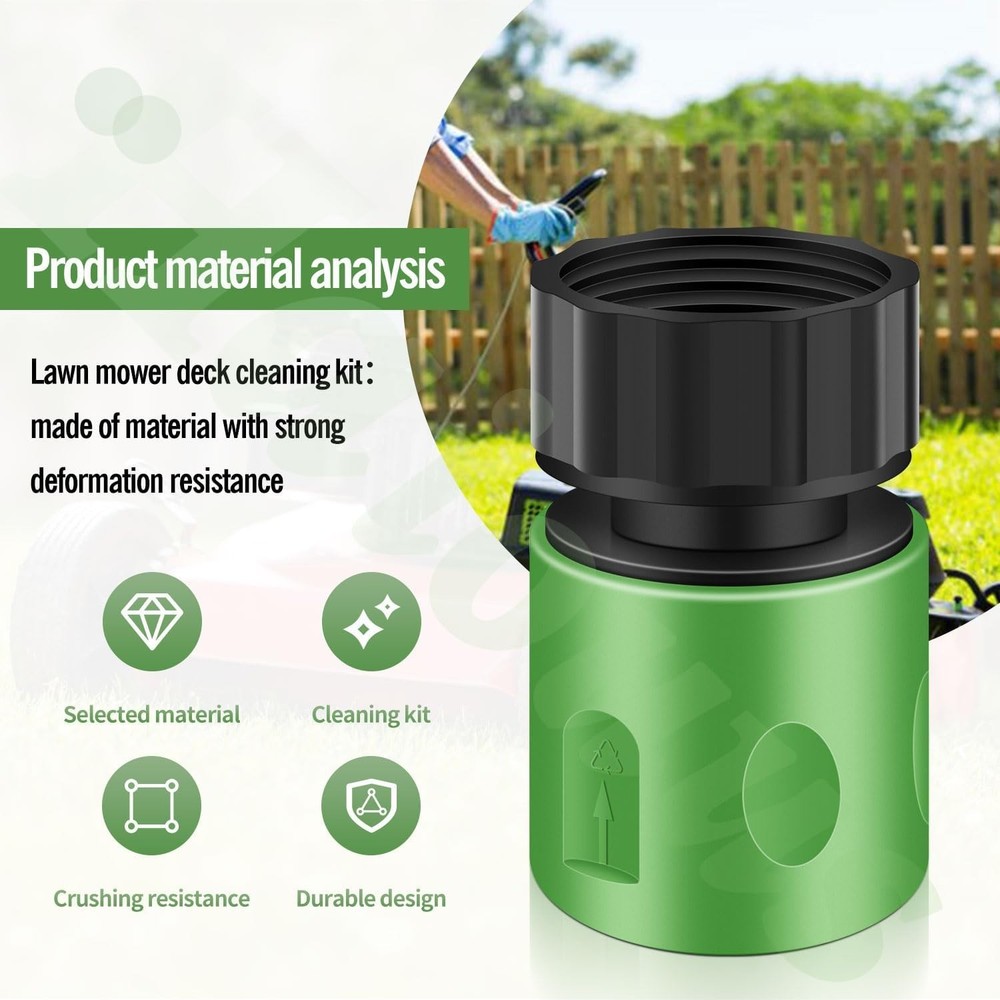 Lawn Mower Deck Wash Kit, Deck Wash Adapter Quick Connect Attachment...