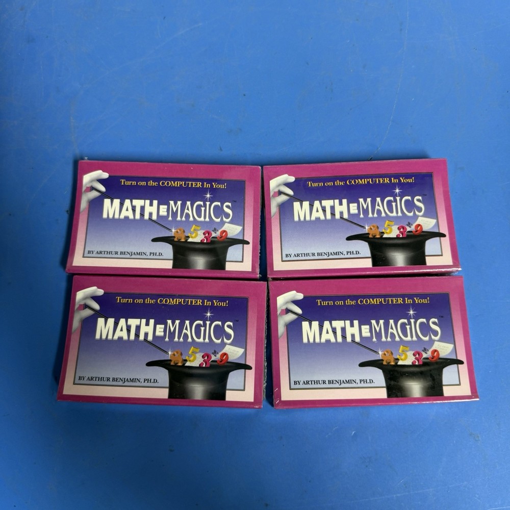 Math=Magics Arthur Benjamin VHS Set Book Sealed Tapes in Box