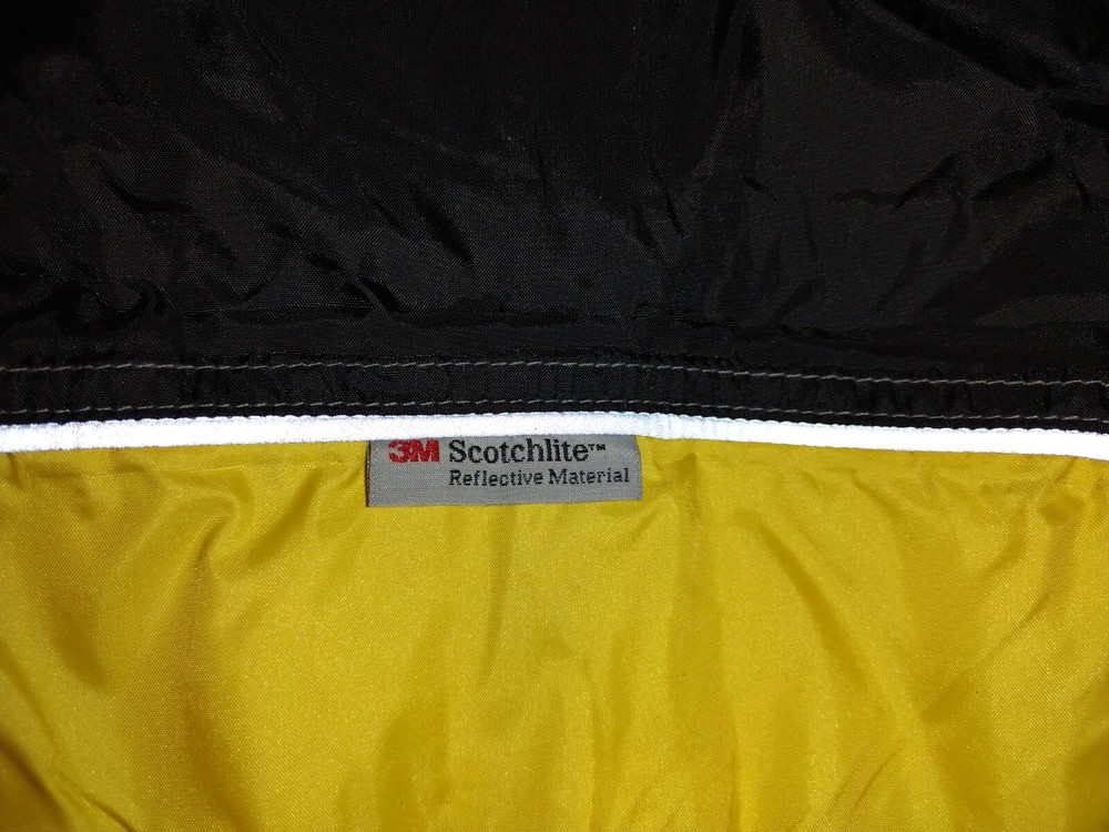 First Gear Scotchlite Reflective Motorcycle Rain Jacket Packable 2XL Hooded