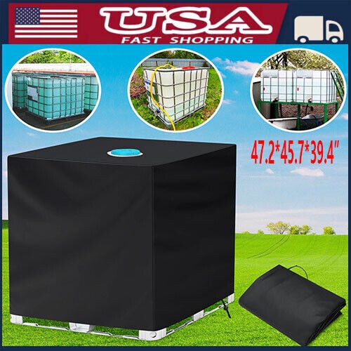 275 Gallon IBC Tote Cover Sunshade Water Proof Protector Hood 1000 L Garden Tank