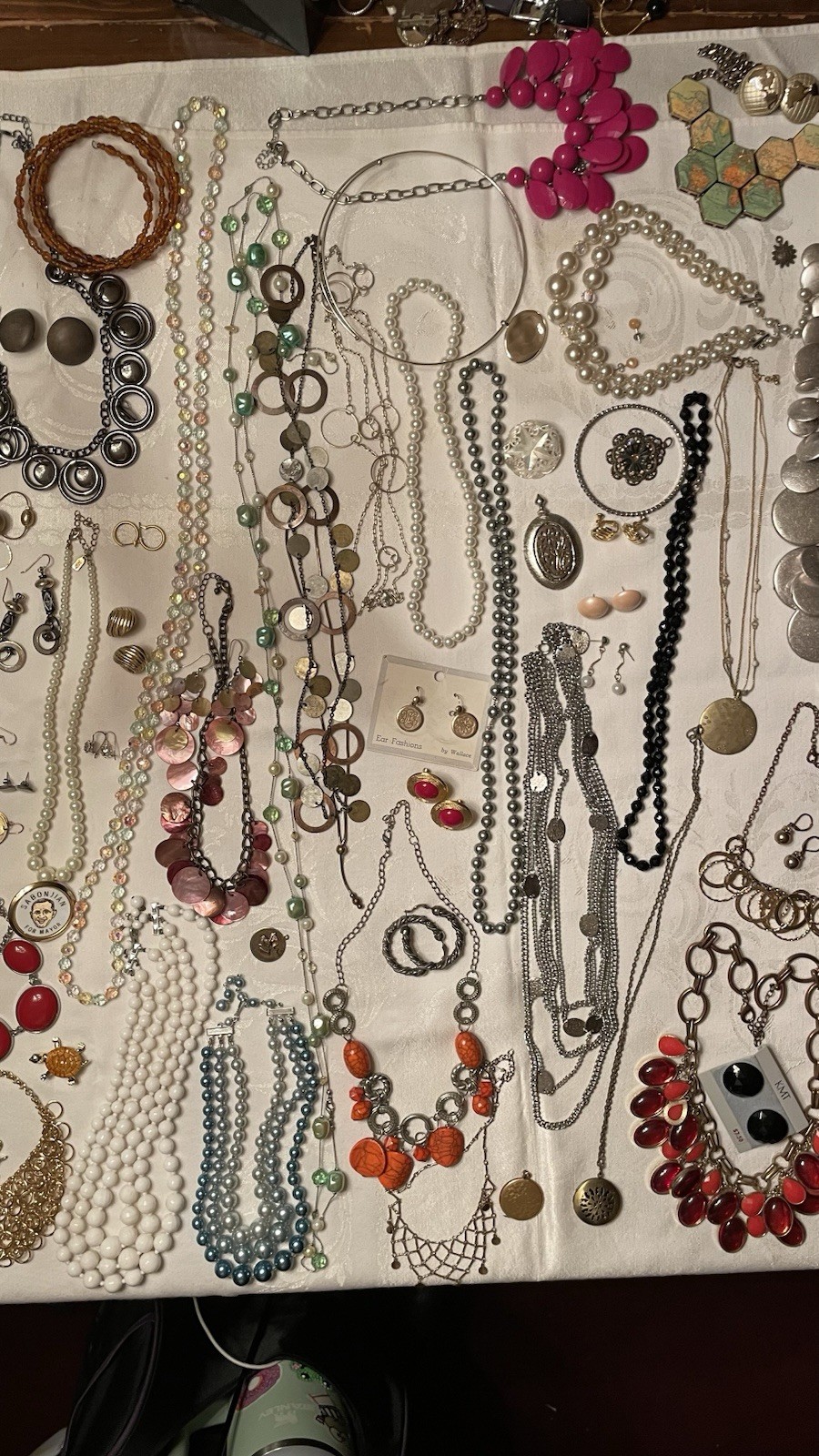 Huge Estate Jewelry Lot 83 Enamel, Alpaca, All Wearable, Marked Joan Rivers Iman