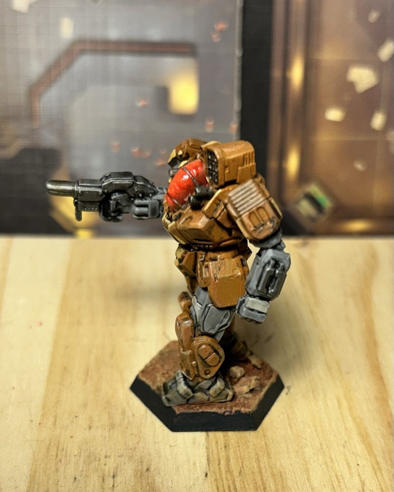 Battletech Battlemaster Mech *painted* Alpha Strike, Clan Wolf