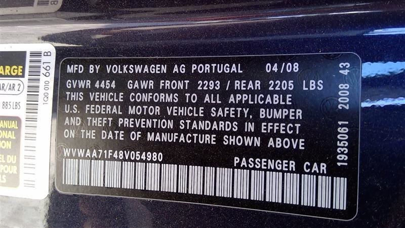 Engine ECM Electronic Control Module 2.0L Fits 08 EOS 401147