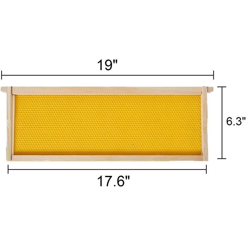 10-Pack Beehive Frames Beeswax Foundation Medium Super Langstroth Assembly New