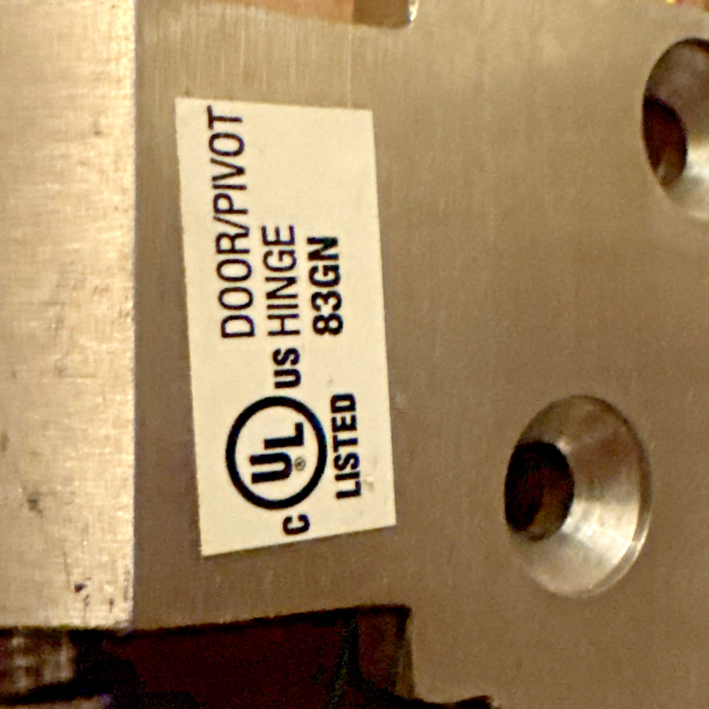 Electric Hinge Pivot Brand dk 5" Listed 83GN Command Access Stuff 16 wire / 8