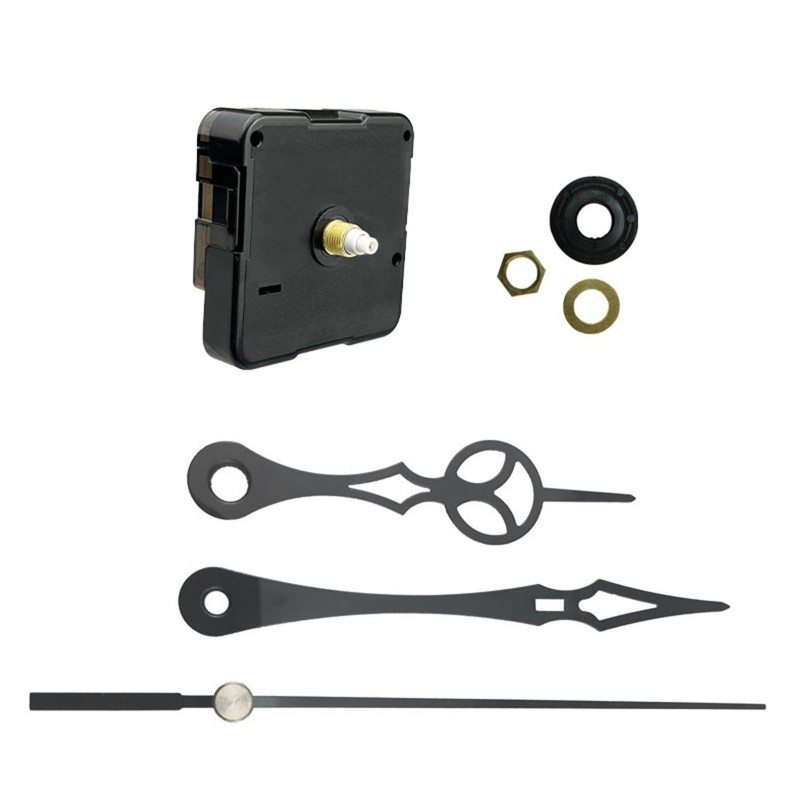 Silent Quartz Clock Movement No Tick Repair Kit Include Hour Minute Second Hands