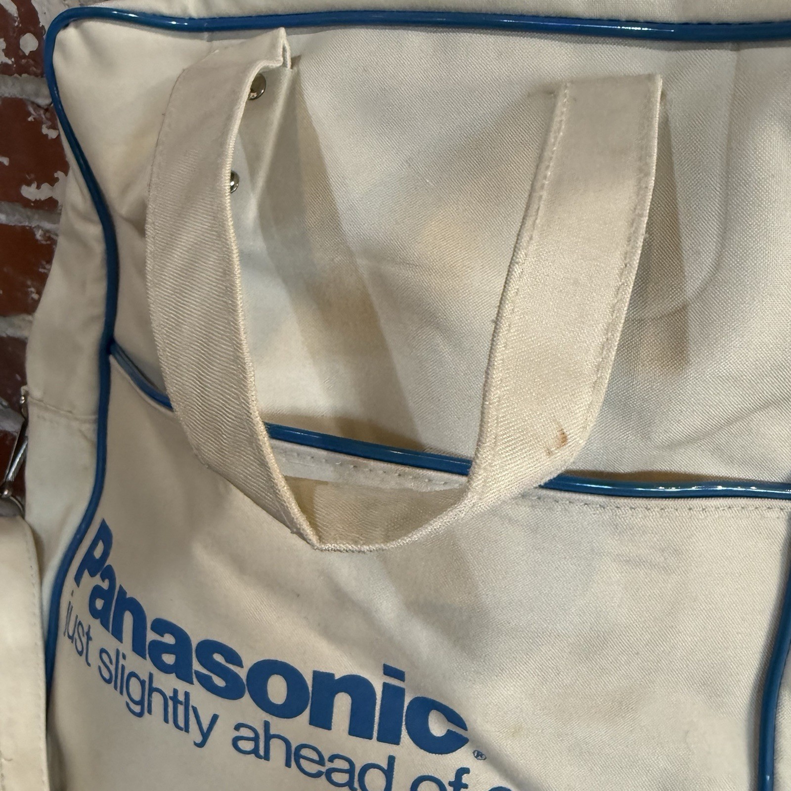 Rare Vintage Technics Record Travel Bag 1970s Vinyl LP DJ Bag Panasonic