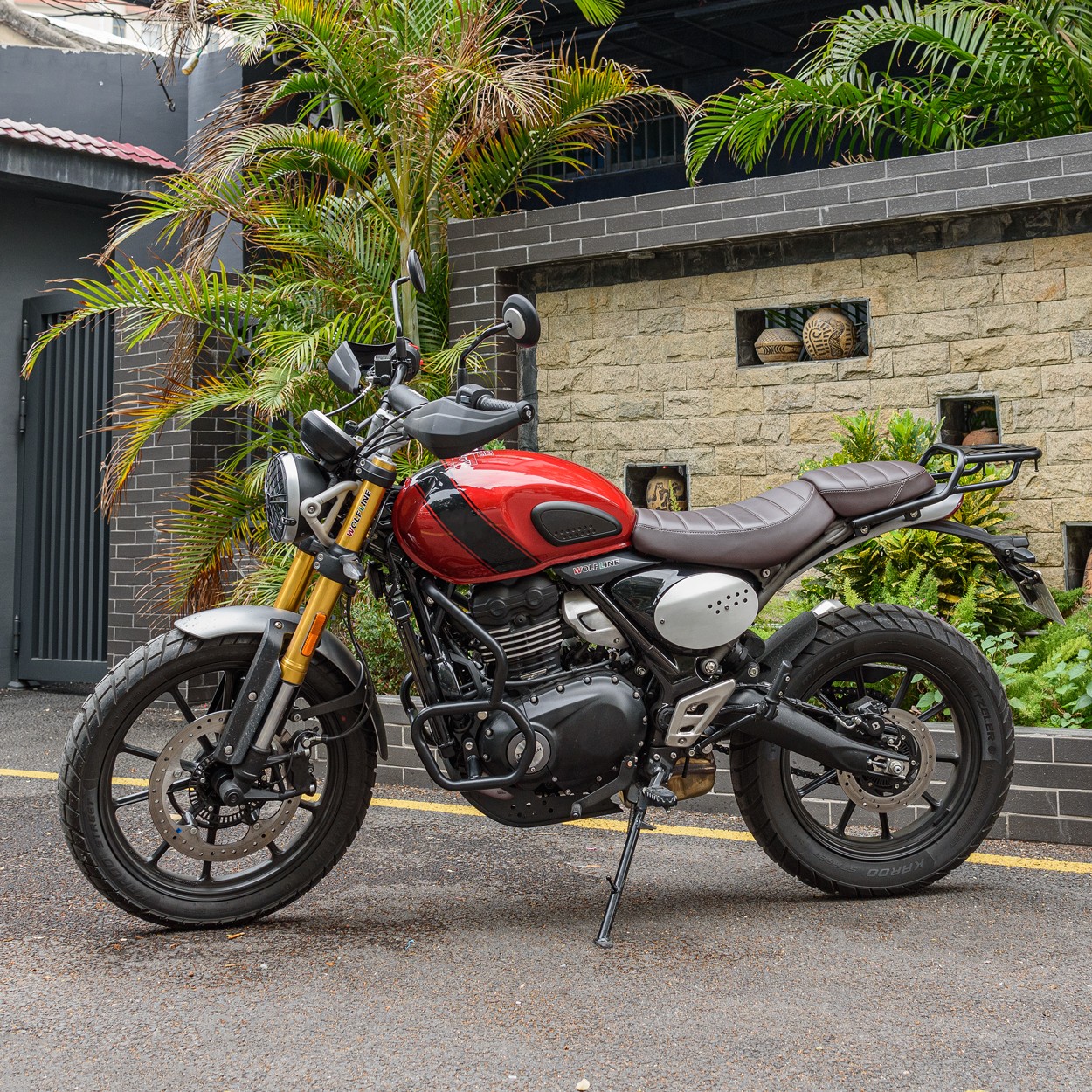 WOLFLINE Luggage Rack For Triumph Speed 400 Scrambler 400X Rear Carrier Bracket