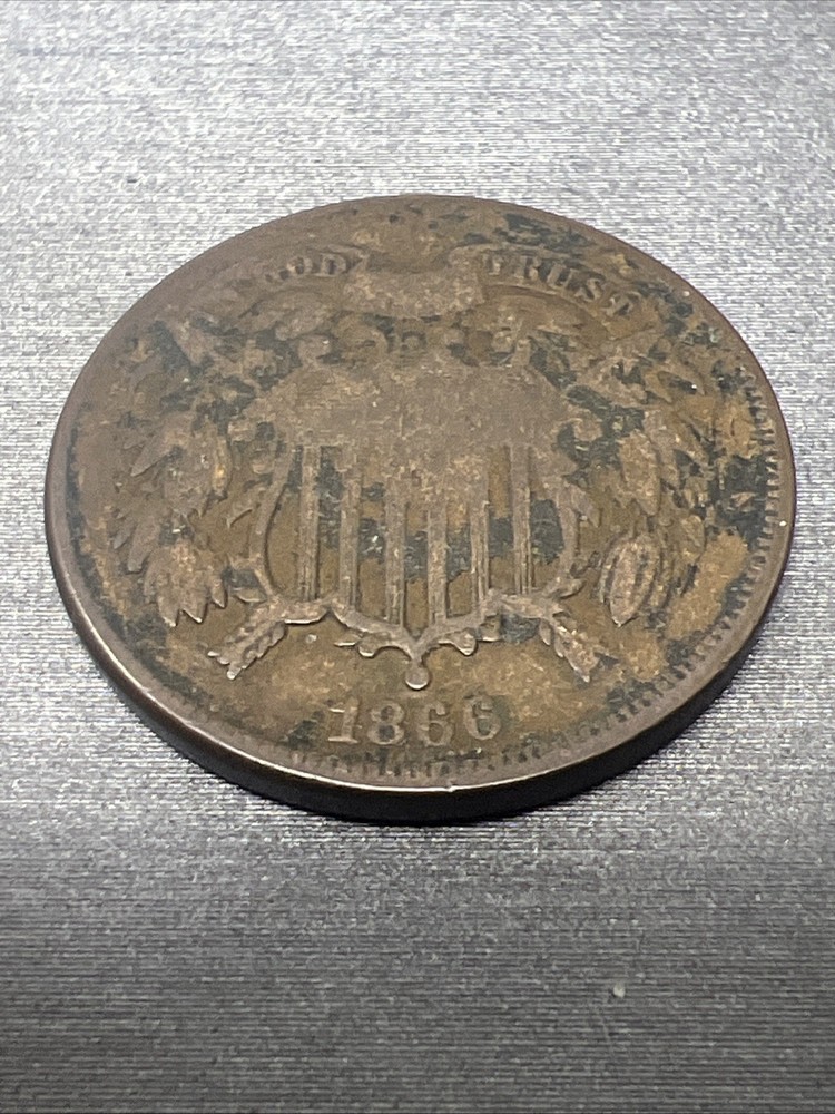1866 TWO CENT PIECE #1035