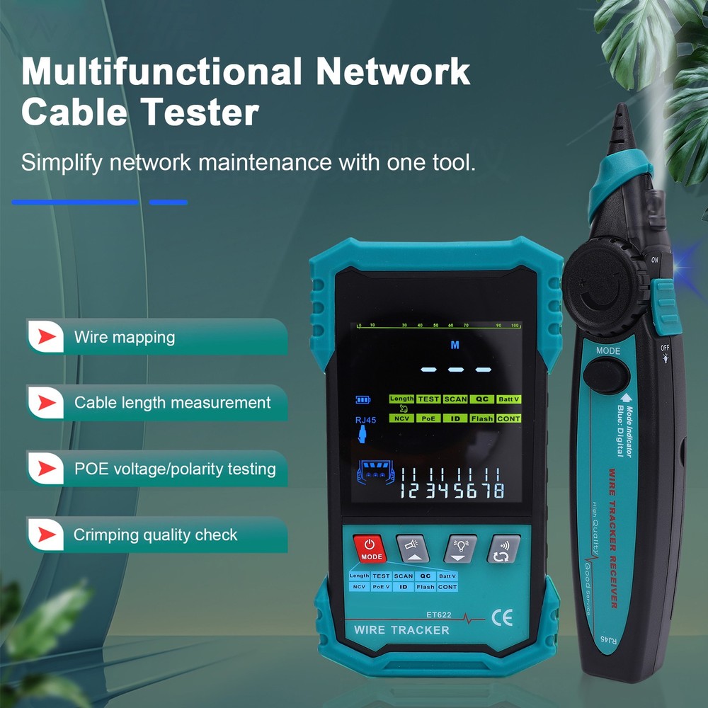 Advanced Network Cable Tester For Ethernet Maintenance