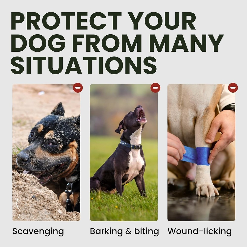 Adjustable Muzzle for Great Dane and Large Breeds - Safe & Breathable