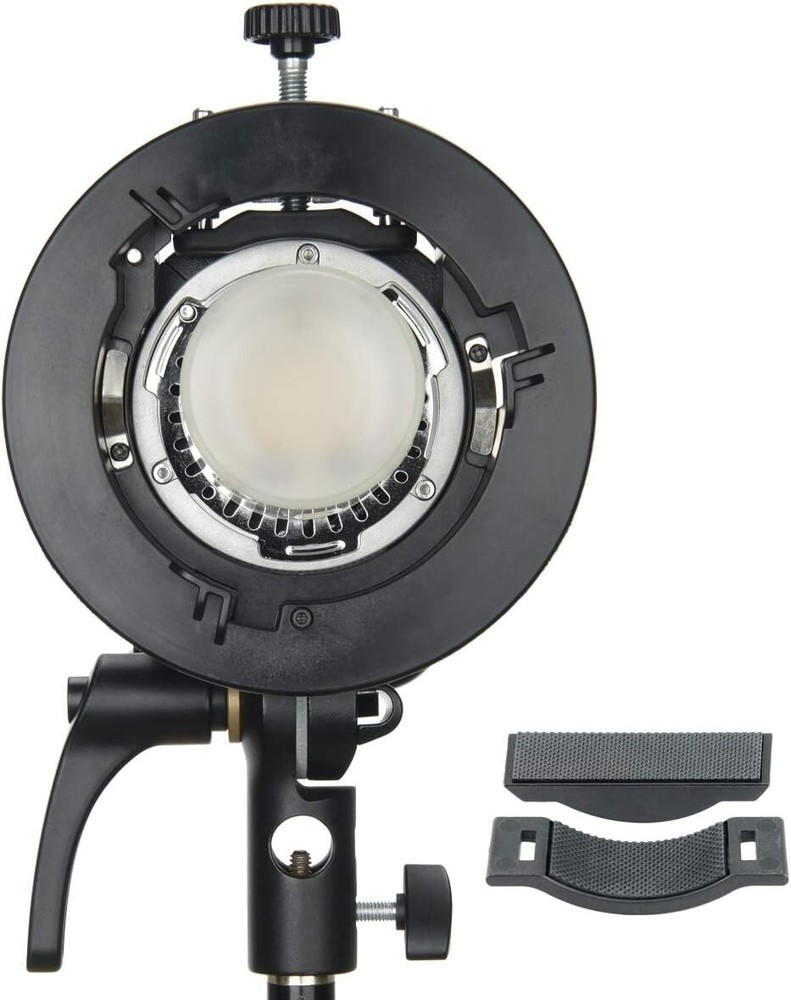 Bowens Mount Flash Bracket with Adjustable Handle for Versatile Lighting Effects