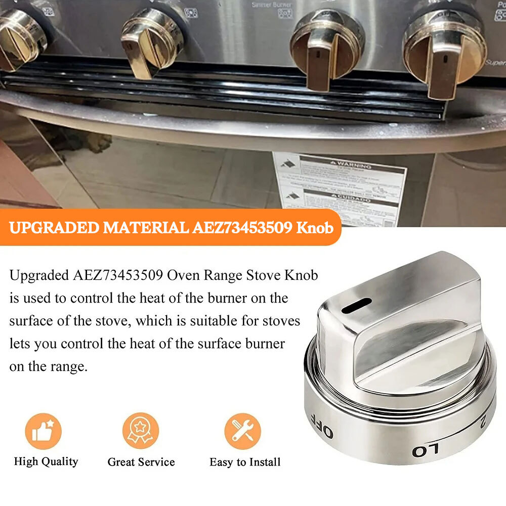 5 Pack LG & Kenmore Compatible Stove Knobs AEZ73453509 Burner Control Knobs