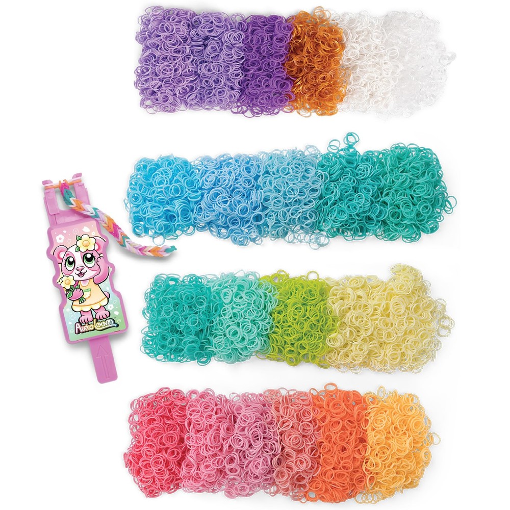 Rainbow Loom: 11,000 Pastel Bands AutoLoom Refill Mega Pack + multi