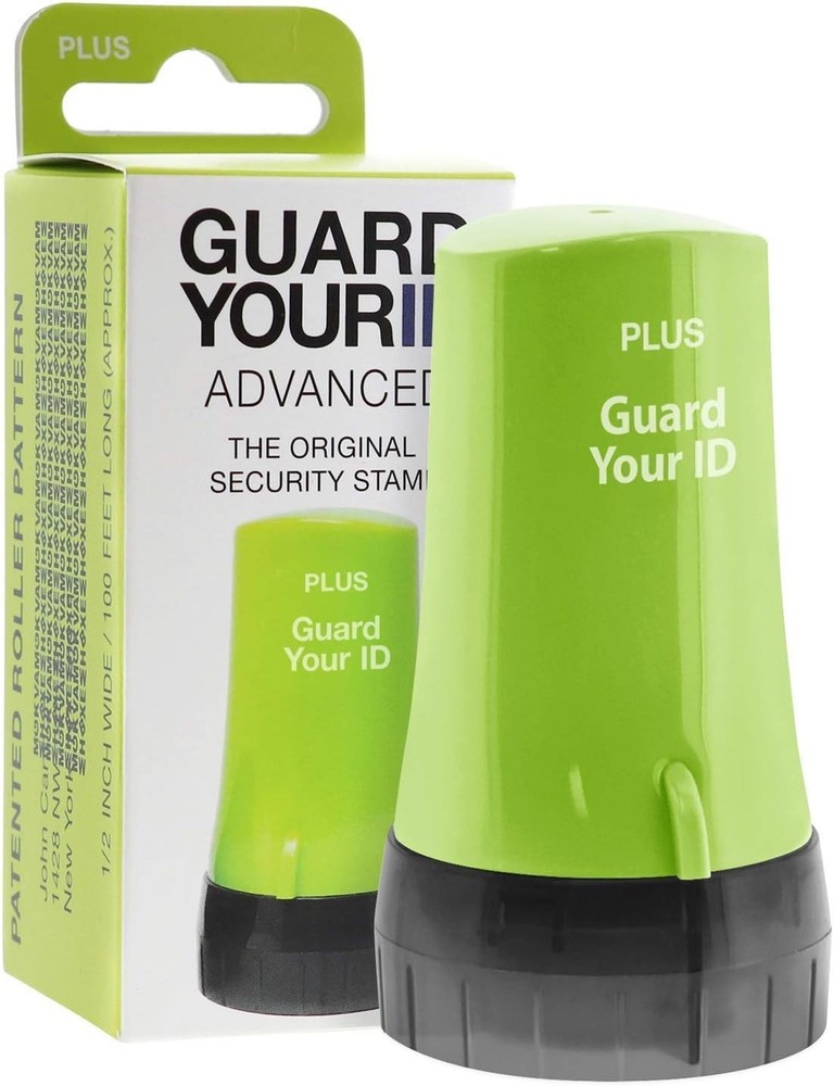 Plus Advanced Roller Stamp for Identity Theft Prevention - Compact & Effective