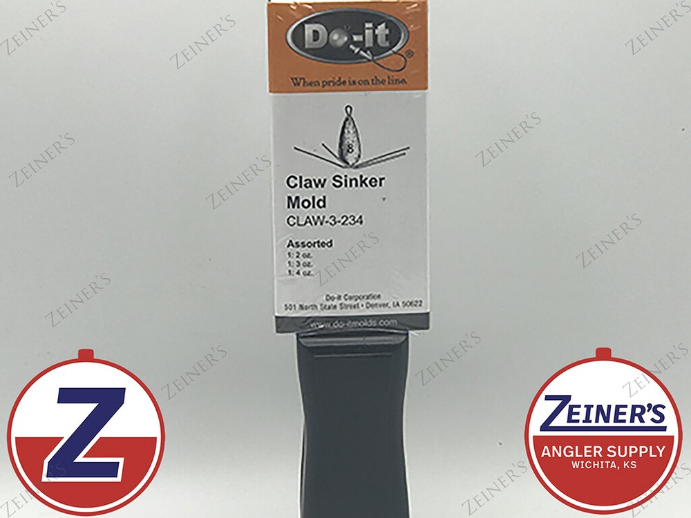 3275 New Do It Claw Sinker Mold 3 Sizes 2, 3, 4 oz