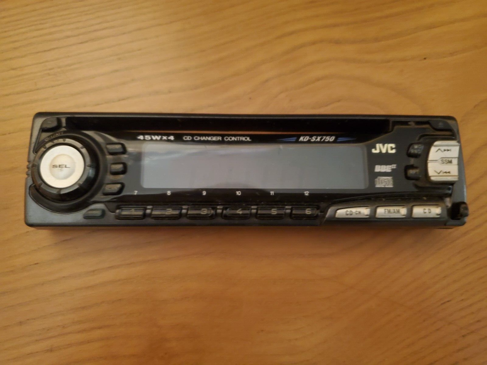 JVC KD SX750 Faceplate Excellent Condition !!