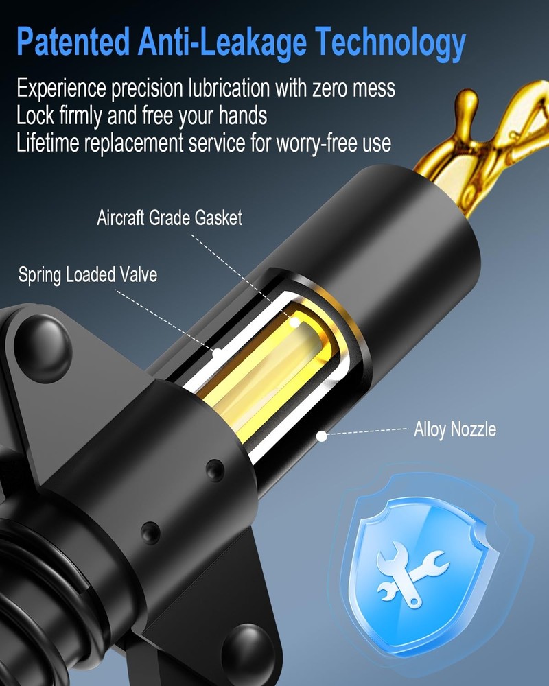 luckywagon Grease Gun Coupler 2 Black - 2 PCS,