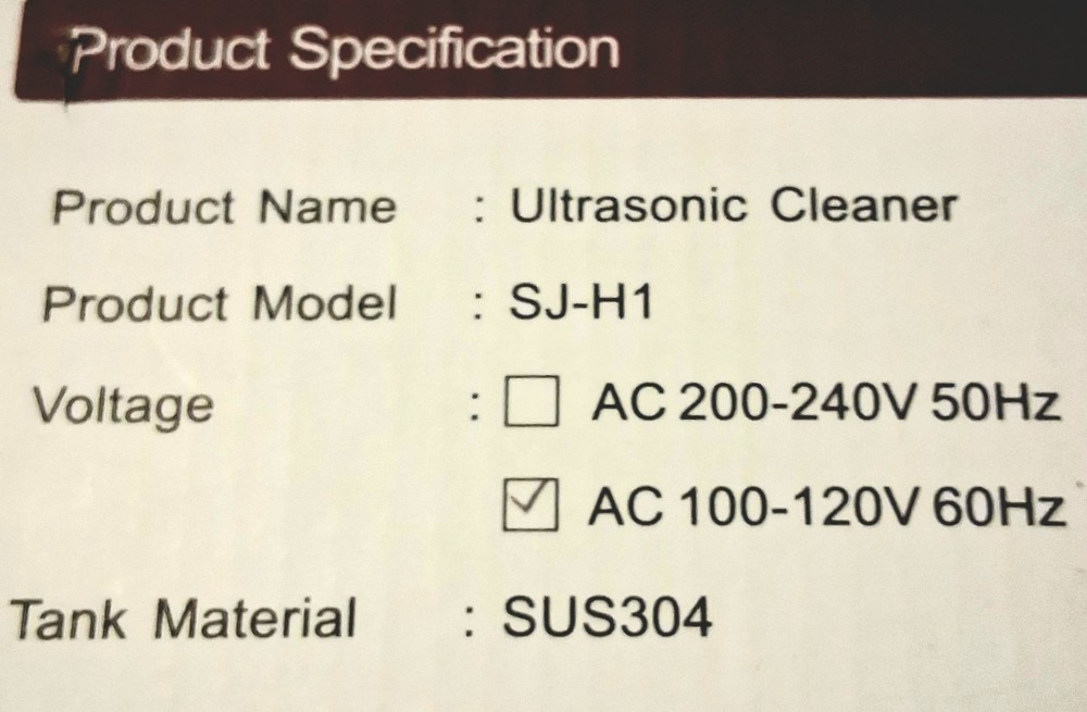 Digital (Ultrasonic *Multi Cleaner) cleans jewelery and small objects / Open Box