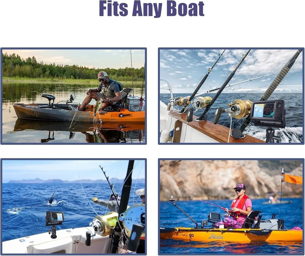 RAM Composite Mount for Fishfinder Marine Electronics GPS Brackets