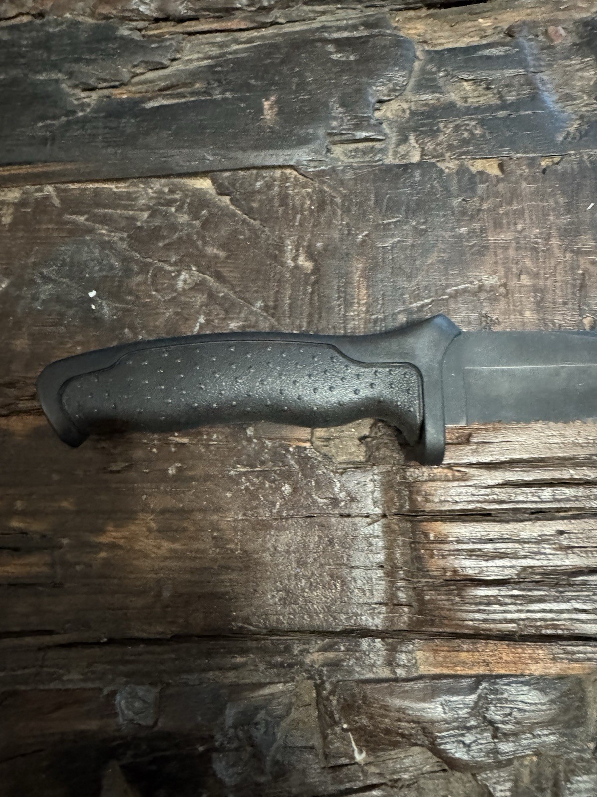 VINTAGE 1997 BUCK KNIFE USA 655 NIGHTHAWK SURVIVAL KNIFE W/ SHEATH BLACK OXIDE