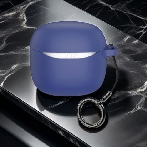 Case for jbl Tune Flex 2 Wireless Earbuds Silicone Material Shockproof blue
