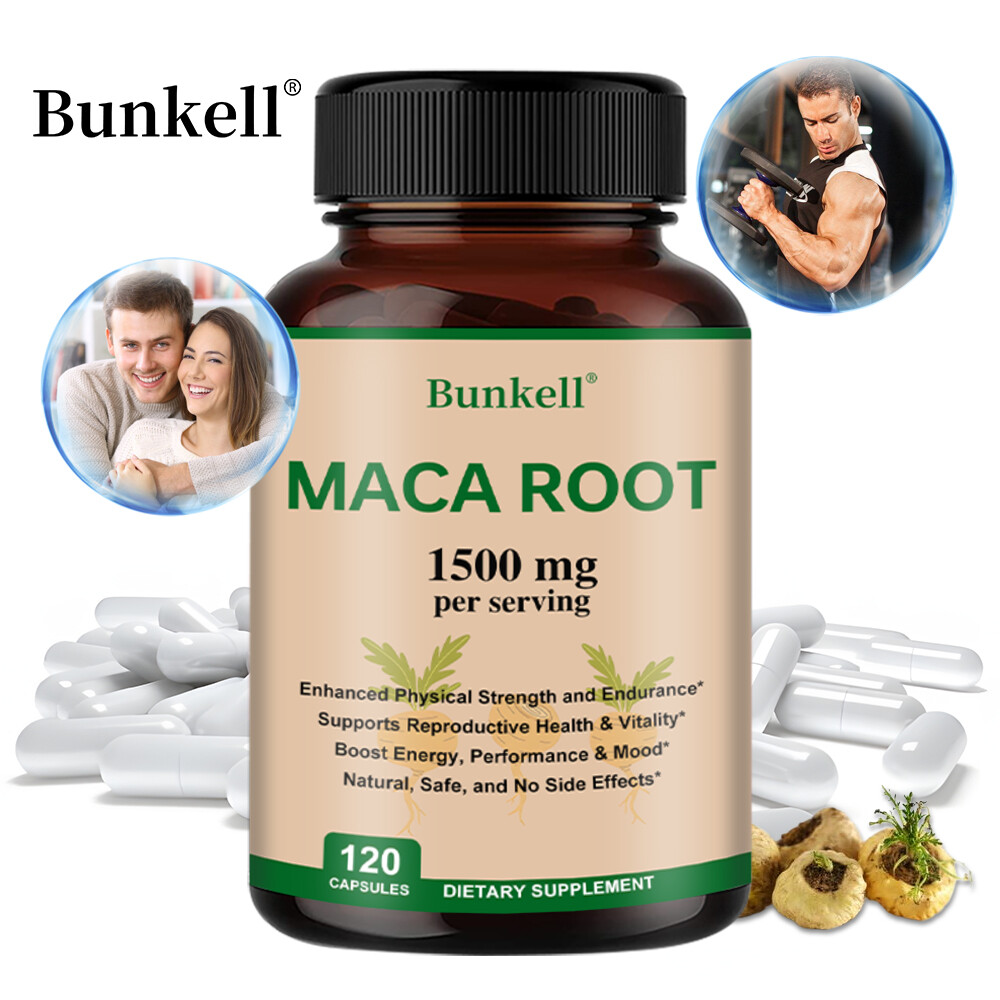 MACA ROOT 1500 MG POTENCY SUPPORT POWER ENERGY CAPSULES PERFORMANCE