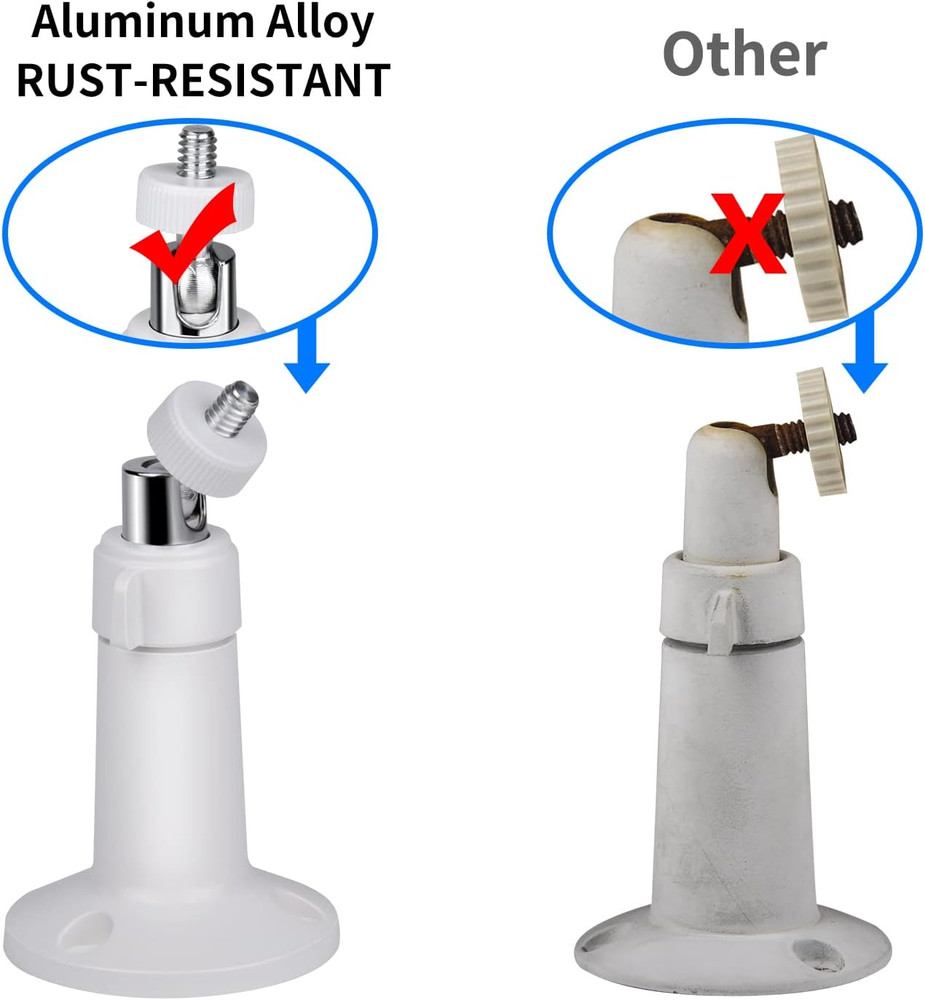 2Pack Wall Mount Bracket for Ring Stick up Cam & Ring Outdoor Cam Plus, Adjustab