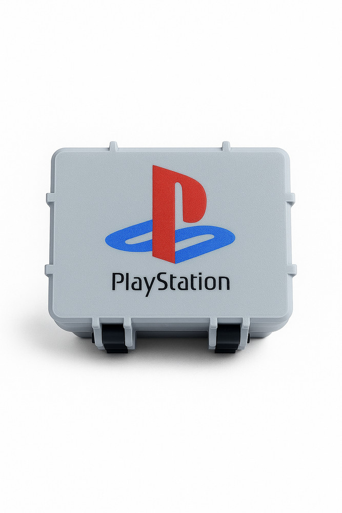 Sony PlayStation Memory Card Storage Box Accessory PS1 & PS2 holds 16