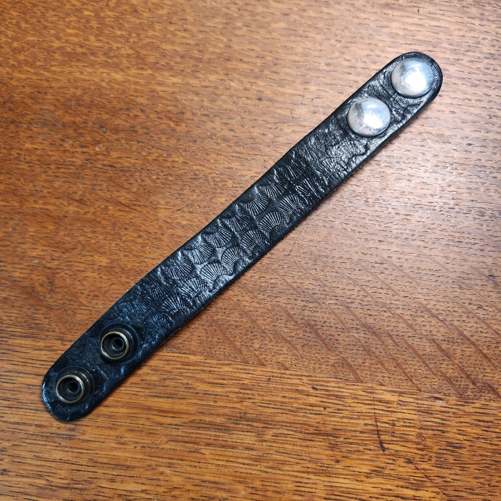 Black Leather Belt Keeper (for duty belt)