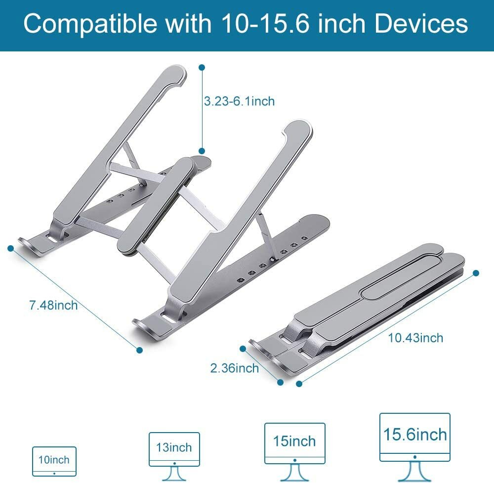 Laptop Stand Holder Portable Computer Stand Desktop Holder Mount Foldable Riser