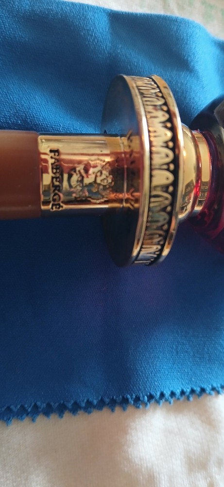 Faberge Red Crystal Bottle Stopper.