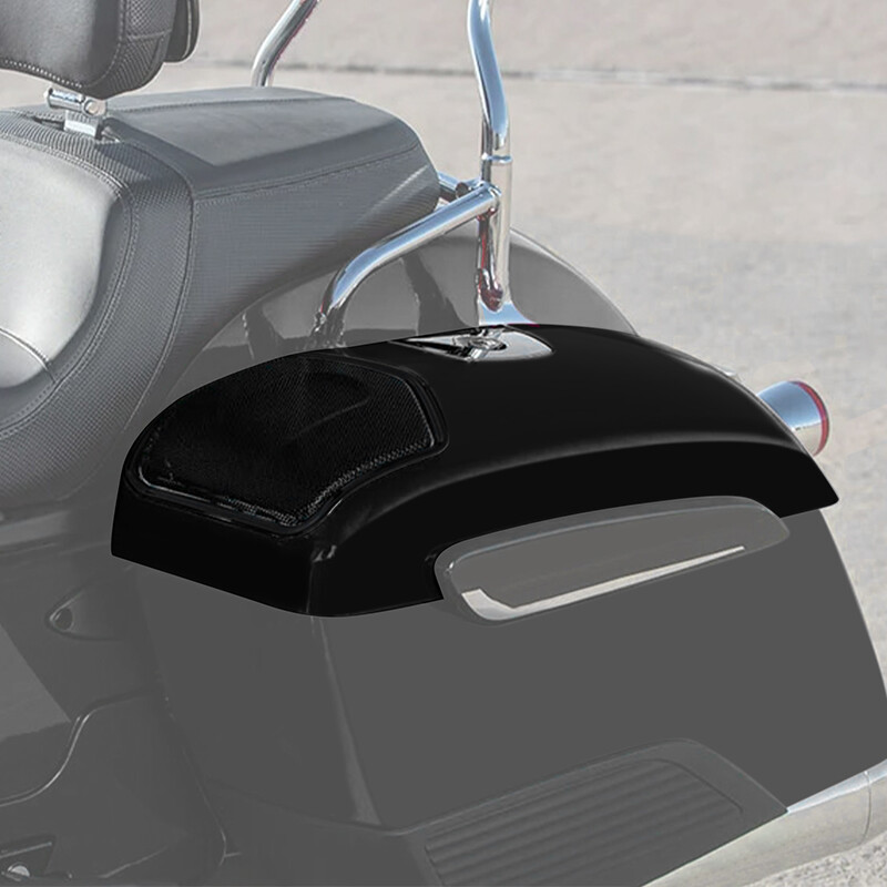 Matte Black Saddlebag Lids Cover Fit For Indian Challenger Dark Horse 2020-2024