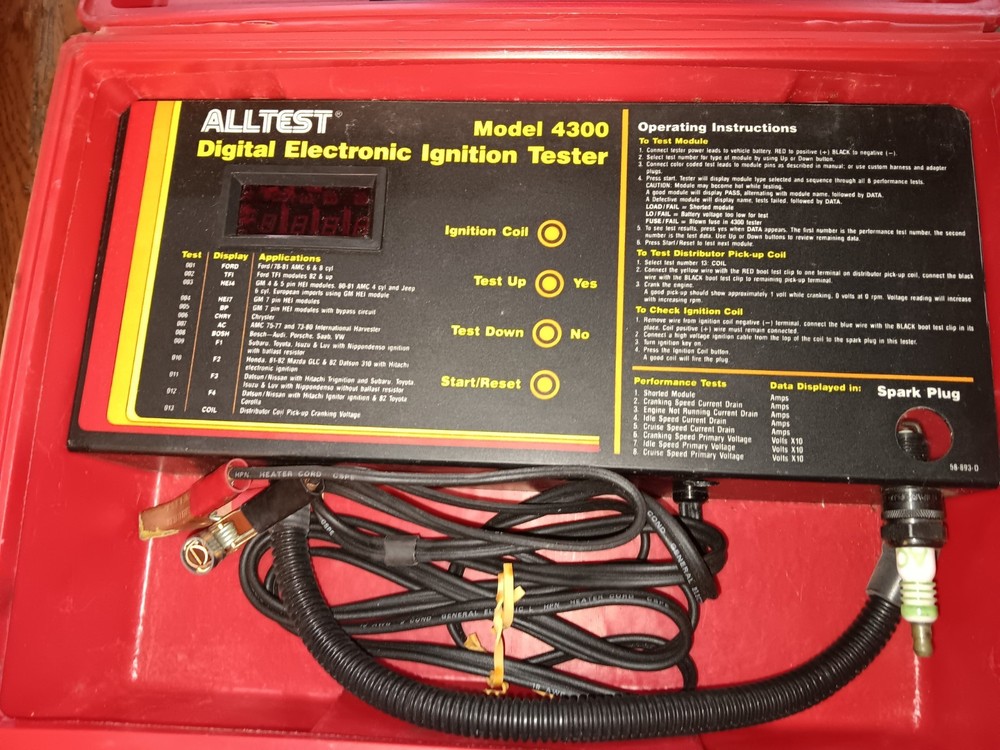 Alltest Model 4300 Digital Electronic Ignition Module Tester Used
