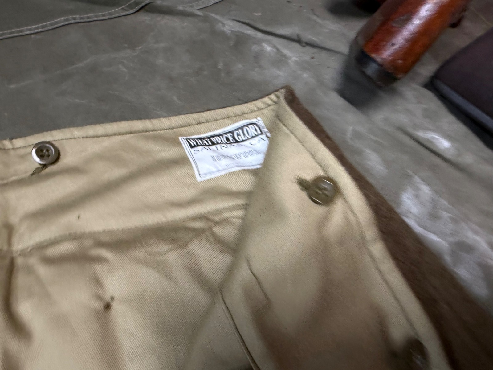 WWII BRITISH ARMY P1937 P37 WOOL BATTLEDRESS FIELD TROUSERS-SIZE 3XLARGE