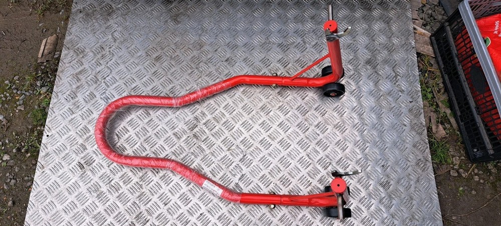Motorcycle paddock stand.