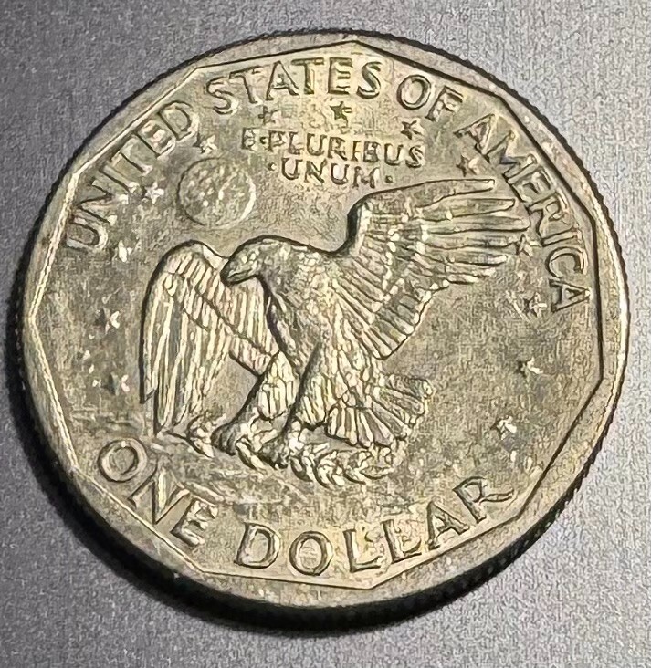 1979 D Susan B Anthony Dollar RARE Error Filled D Dot FG Error