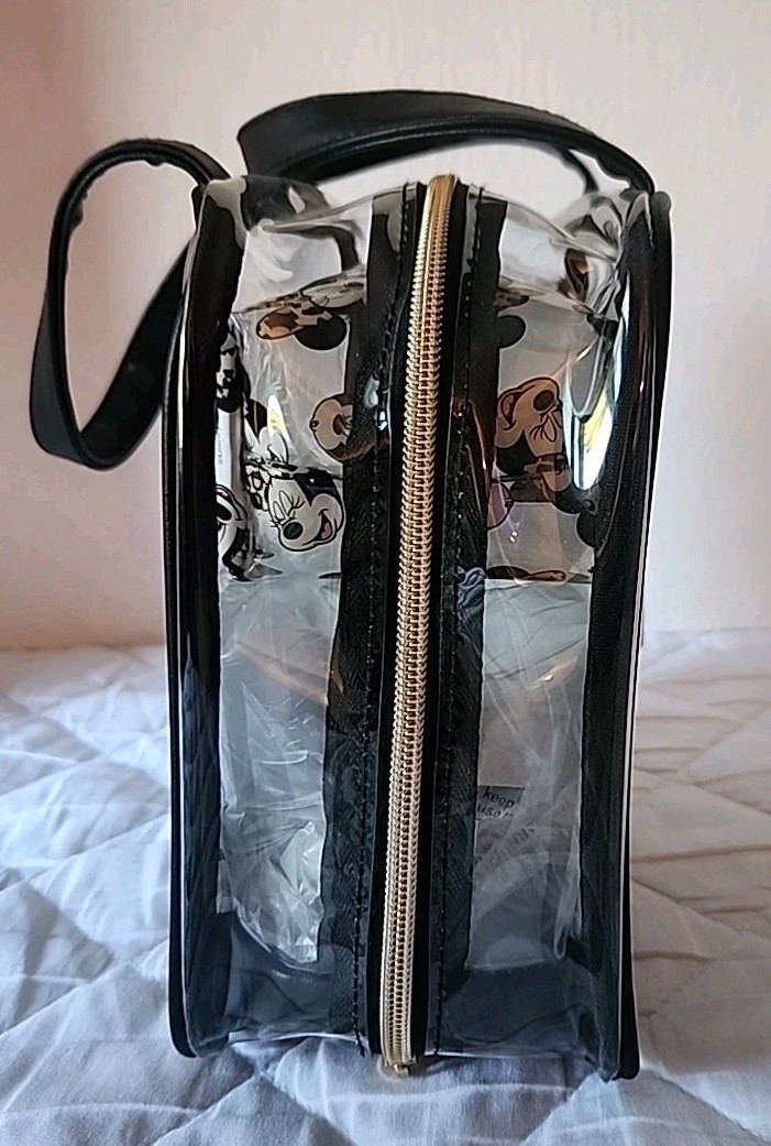 3 Piece Disney Minnie Mouse Travel Make-up Cosmetic Bag Set. PMK. +ZipperCharm