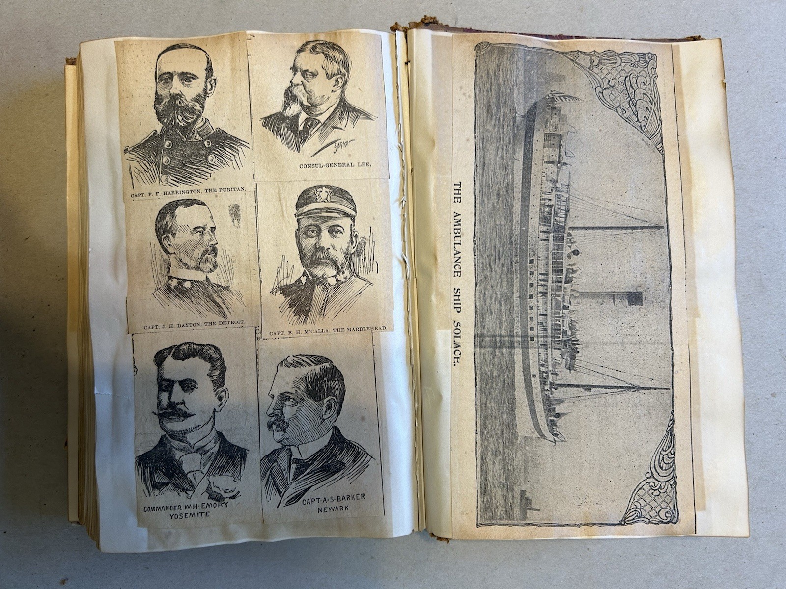 Antique Scrapbook Of Spanish-American War, 1898