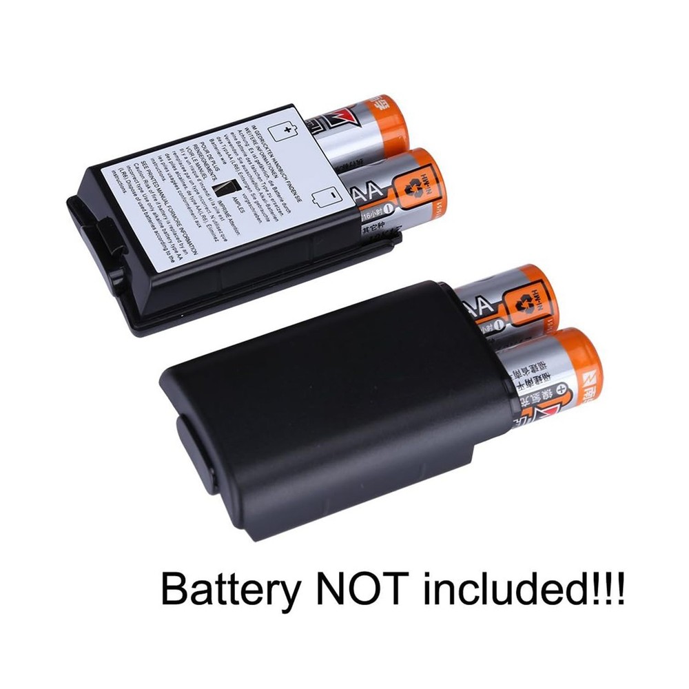 AA Battery Back Cover Case Shell Pack For Xbox 360 Wireless Controller Black Lot