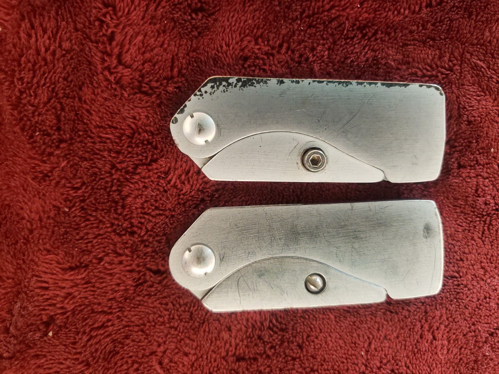 🔪 Lot 2 Gerber EAB Utility Razor Blade Box Cutter Pocket Clip Folding Knife